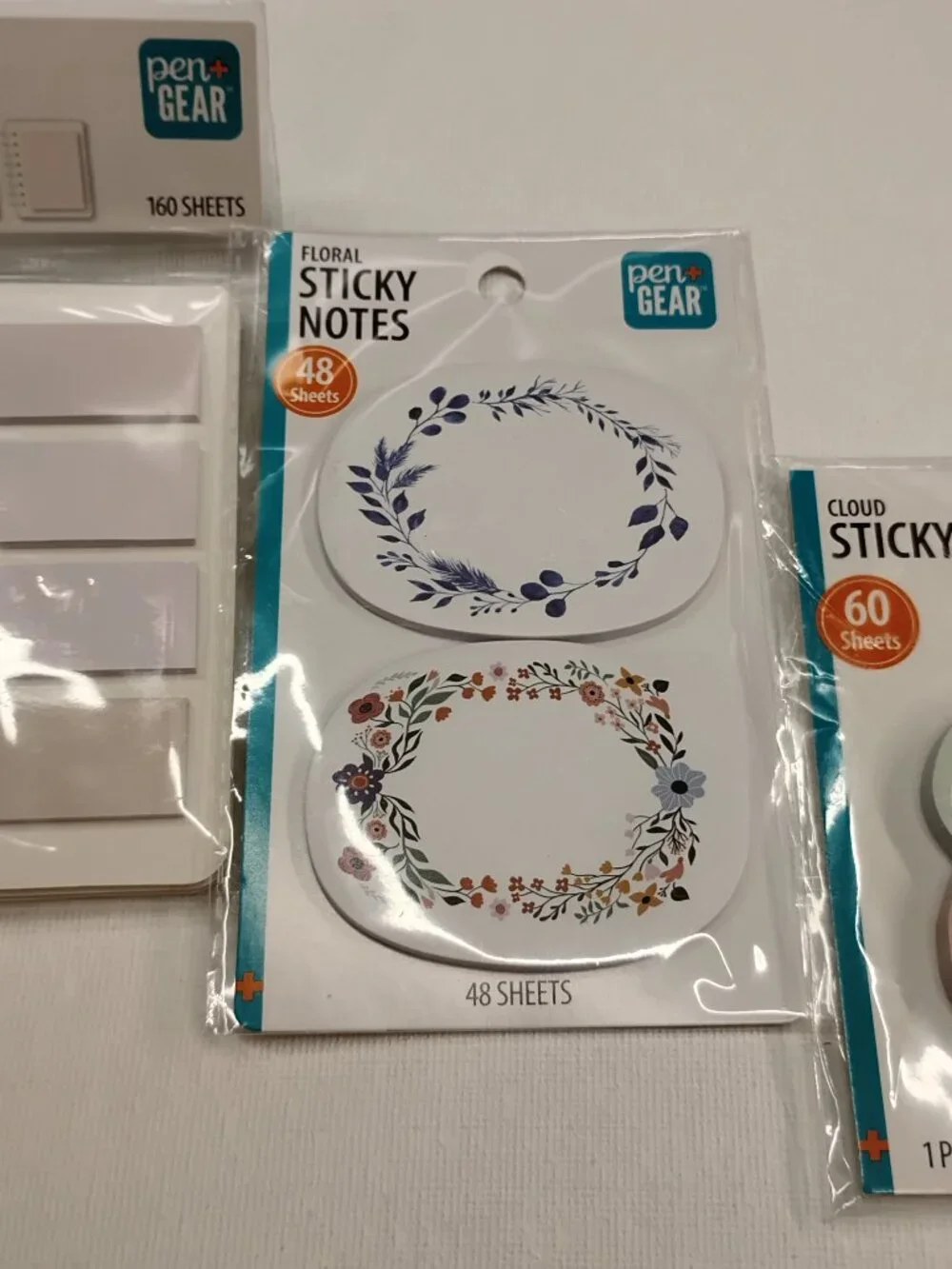 SEALED~ 3pc Pen+Gear Sticky Note Pad Bundle
